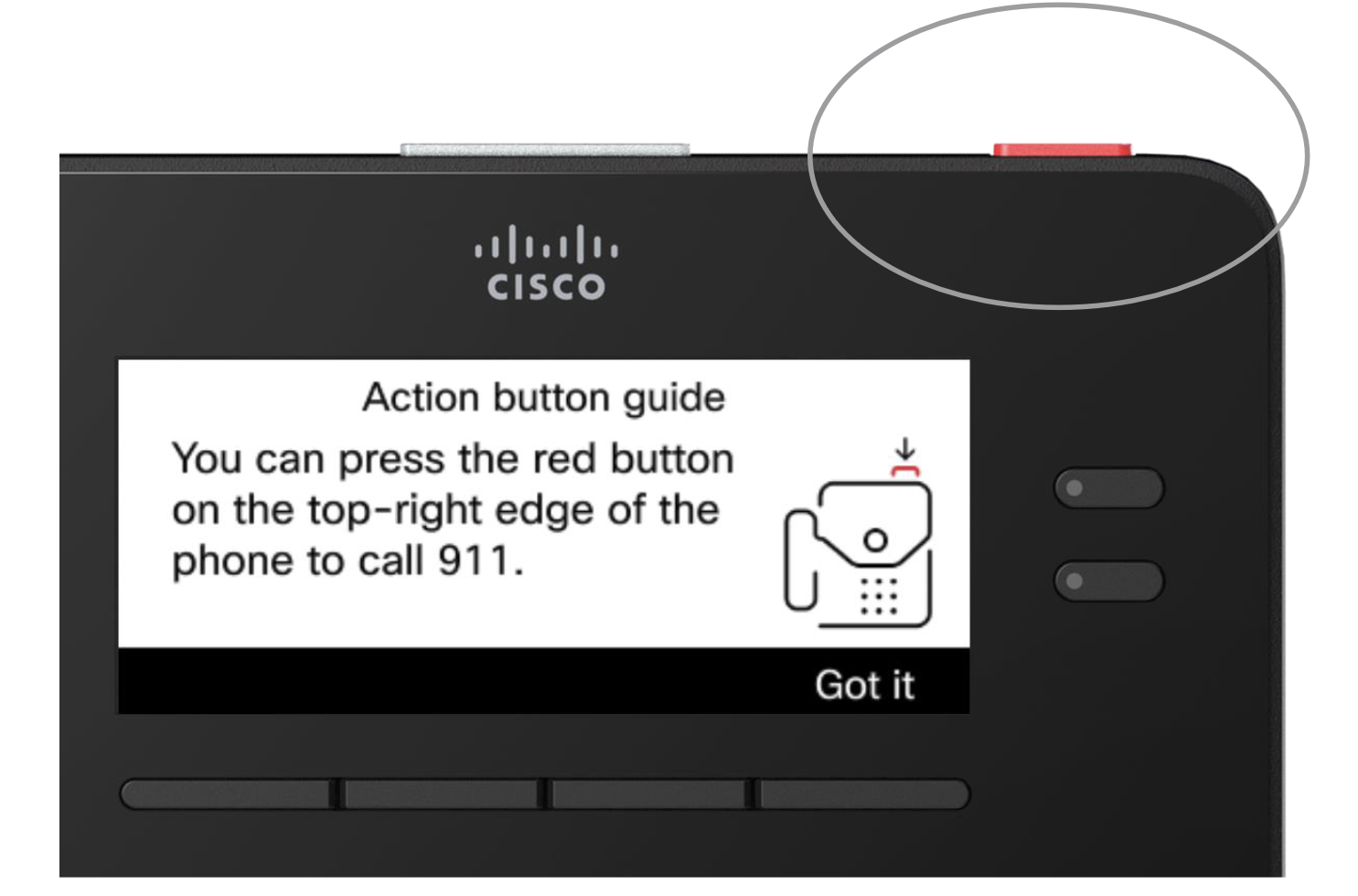 Cisco Desk Phone 9800 Action Button