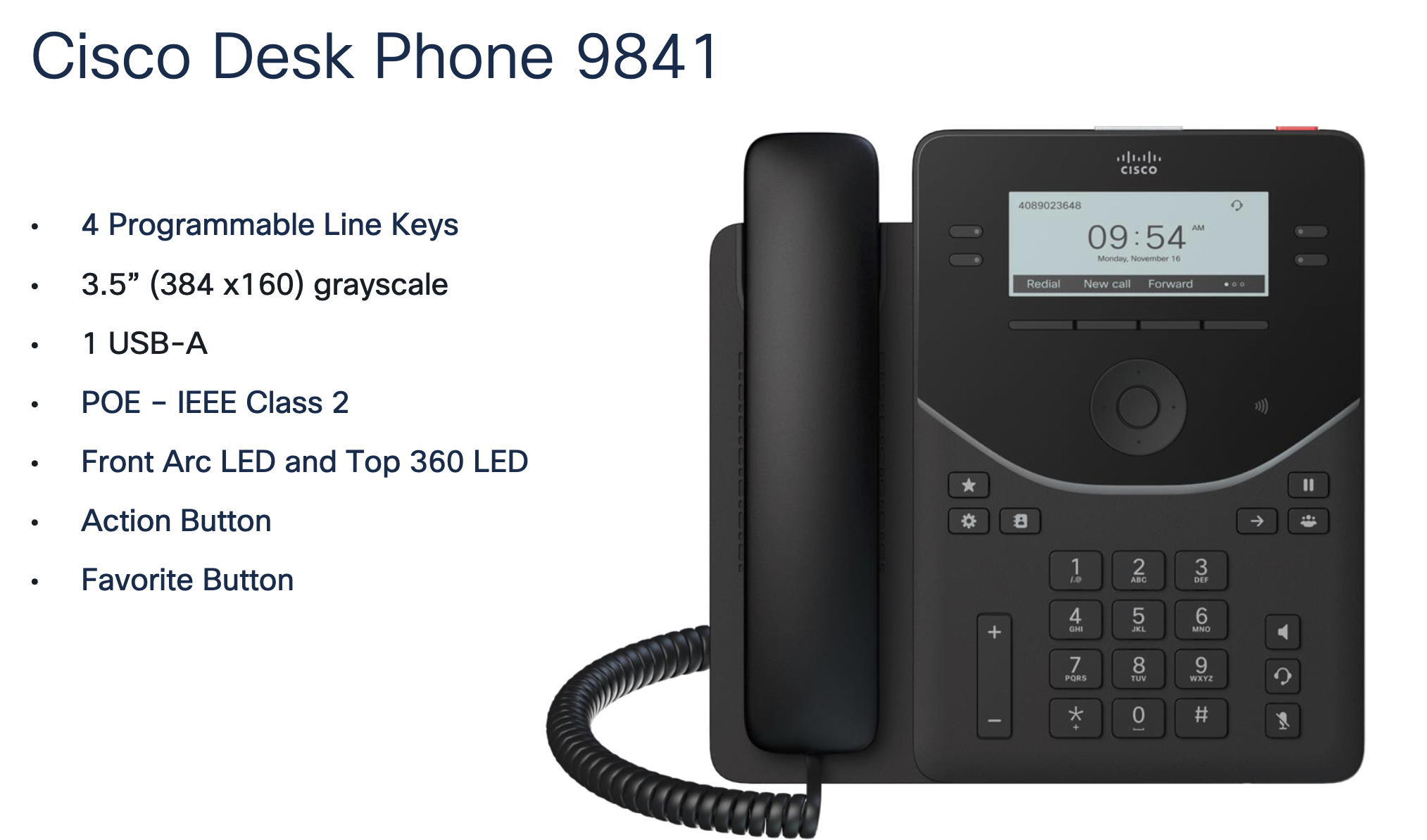 Cisco Desk Phone 9800 Models