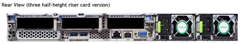 Cisco UCS C220 M8 Rear View